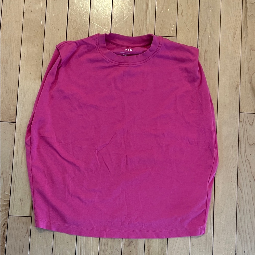 Boden XS Pink Crewneck Sleeveless Tee